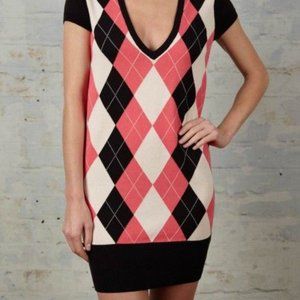 Fred Perry Amy Winehouse Argyle Sweater Dress NWOT